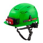 MILWAUKEE TOOL BOLT™ Green Front Brim Vented Safety Helmet (USA) - Type 2, Class C