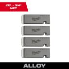 MILWAUKEE TOOL Milwaukee® 1/2"-3/4" ALLOY NPT Universal Pipe Threading Dies