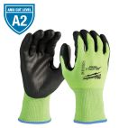MILWAUKEE TOOL High Visibility Cut Level 2 Polyurethane Dipped Gloves - XXL