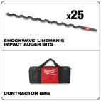 MILWAUKEE TOOL 11/16" X 18"  Lineman's Utility Auger 25PK