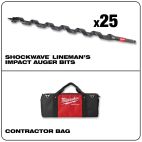 MILWAUKEE TOOL 15/16"X 18" Lineman's Utility Auger 25PK