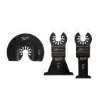 MILWAUKEE TOOL Milwaukee® OPEN-LOK™ 3PC WOOD CUTTING MULTI-TOOL BLADE VARIETY PACK