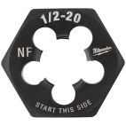 MILWAUKEE TOOL 1/2"-20 NF 1-Inch Hex Threading Die