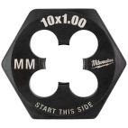 MILWAUKEE TOOL M10-1.00 mm 1-Inch Hex Threading Die