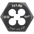 MILWAUKEE TOOL M7-1.00 mm 1-Inch Hex Threading Die