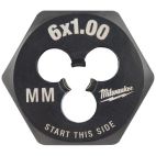 MILWAUKEE TOOL M6-1.00 mm 1-Inch Hex Threading Die
