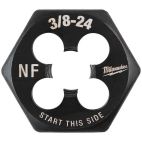 MILWAUKEE TOOL 3/8"-24 NF 1-Inch Hex Threading Die