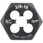 MILWAUKEE TOOL 3/8"-16 NC 1-Inch Hex Threading Die