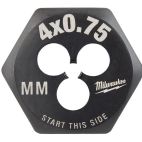 MILWAUKEE TOOL M4-0.75 mm 1-Inch Hex Threading Die
