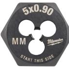 MILWAUKEE TOOL M5-0.90 mm 1-Inch Hex Threading Die