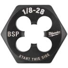 MILWAUKEE TOOL 1/8"-28 BSP 1-Inch Hex Threading Die