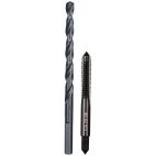 MILWAUKEE TOOL 1/4"-28 NF Straight Flute Plug Tap & #3 Drill Bit