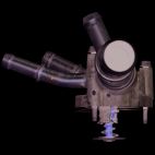Engine Coolant Thermostat / Water Outlet Assembly