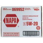 NAPA High Mileage 5W20 Motor Oil - Bay Box