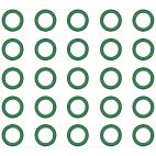 O-Rings, 3/8 inch Green Viton