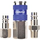Carlyle High Flow Coupler And Plug Kit - 3 Pc Set