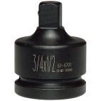 Socket Drive Size Adapter 3/4" F x 1/2" M