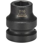 Socket, 1/2" Drive, 7/16" Impact Impact, Carlyle