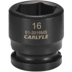 Socket, 3/8" Drive, 16 mm Impact Impact, Carlyle