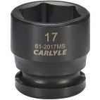 Socket, 3/8" Drive, 17 mm Impact Impact, Carlyle
