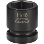 Socket, 1/2" Drive, 11/16" Impact Impact, Carlyle