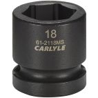Socket, 1/2" Drive, 18 mm Impact Impact, Carlyle