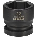 Socket, 1/2" Drive, 22 mm Impact Impact, Carlyle