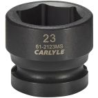 Socket, 1/2" Drive, 23 mm Impact Impact, Carlyle
