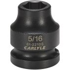 Socket, 3/8" Drive, 5/16" Impact Impact, Carlyle