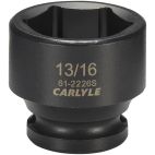Socket, 3/8" Drive, 13/16" Impact Impact, Carlyle