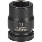 Socket, 3/8" Drive, 11 mm Impact Impact, Carlyle