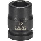 Socket, 3/8" Drive, 12 mm Impact Impact, Carlyle