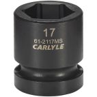 Socket, 1/2" Drive, 17 mm Impact Impact, Carlyle