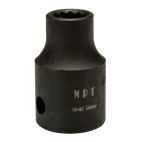 Socket 1/2" 10 mm Impact Shallow Metric