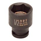 Socket 1/4" 1/2" Impact Shallow Magnetic SAE