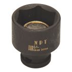 Socket 1/4" 6 mm Impact Shallow Magnetic Metric