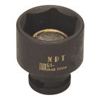 Socket 1/4" 7 mm Impact Shallow Magnetic Metric