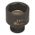 Socket 1/4" 10 mm Impact Shallow Magnetic Metric