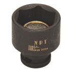 Socket 1/4" 12 mm Impact Shallow Magnetic Metric