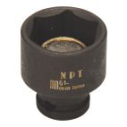 Socket 1/4" 14 mm Impact Shallow Magnetic Metric