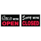 Hillman Open Closed Sign - 8 x 12