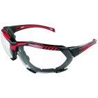 BK& RD FRAME CLR LENS