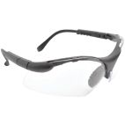 Safety Glasses / Goggles, Modern, Black Frame, Clear Lens