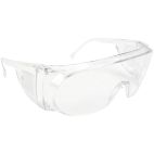 Safety Glasses / Goggles, Clear Frame, Clear Frame, Clear Lens