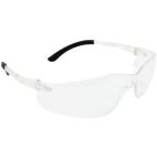 Safety Glasses / Goggles, Lightweight, Clear Frame, Clear Lens