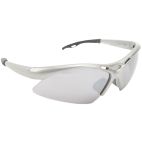 Safety Glasses / Goggles, Sport, Grey Painted Frame, Smoke Mirror Lens