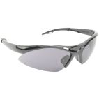 Safety Glasses / Goggles, Sport, Black Frame, Grey Lens