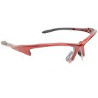 Safety Glasses / Goggles, Sport, Red Frame, Clear Lens