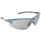Safety Glasses / Goggles, Sport, Blue Frame, Grey Lens
