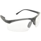 Safety Glasses / Goggles, Reader 1x Magnifying, Black Frame, Clear Lens